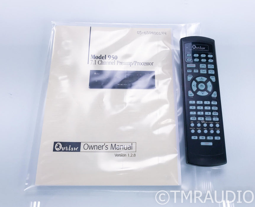 Outlaw Model 950 7.1 Channel Home Theater Processor; Preamplifier; Remote