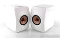 KEF LS50 Wireless Powered Bookshelf Speakers; LS50W; White/Copper Pair