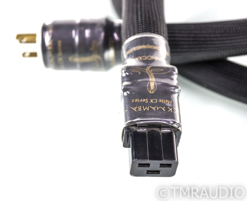 Shunyata Research Black Mamba HC Helix CX Power Cable; 1.8m AC Cord; IEC C19