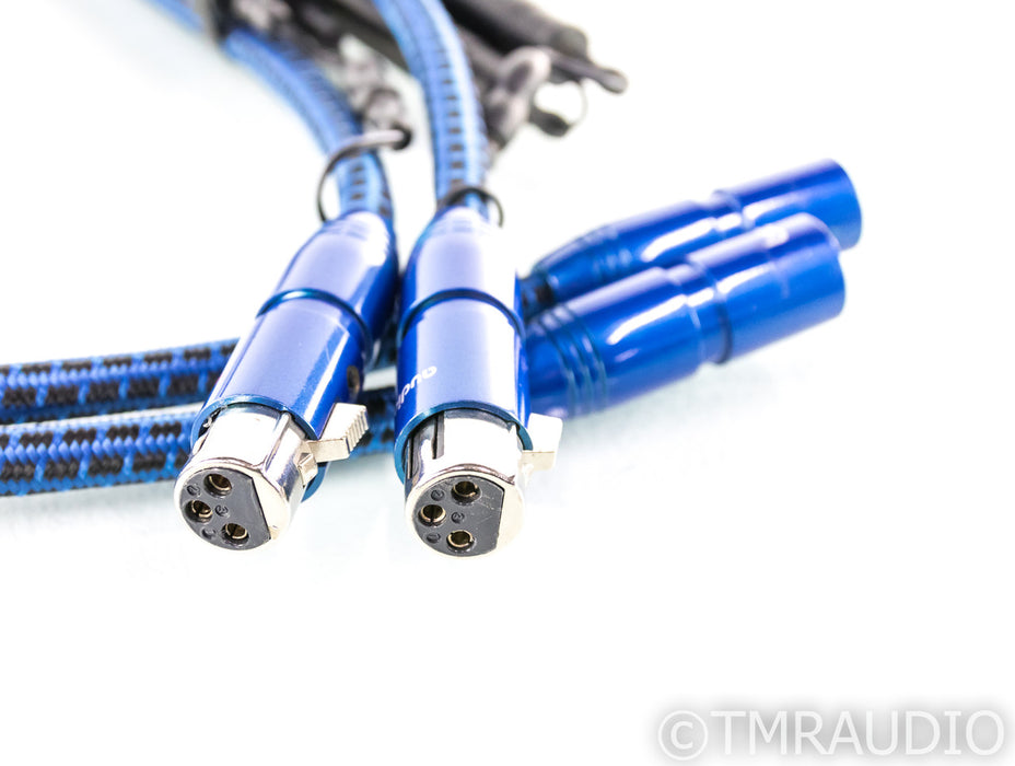 AudioQuest Sky XLR Cables; 1m Pair Balanced Interconnects; 72v DBS