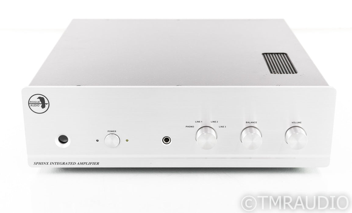 Rogue Audio Sphinx v2 Stereo Tube Integrated Amplifier; Silver; Remote; MM Phono