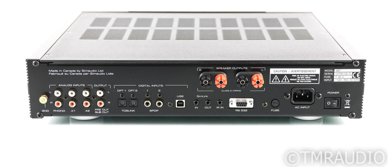 Simaudio Moon 240i Stereo Integrated Amplifier; 240-I; Remote; MM Phono