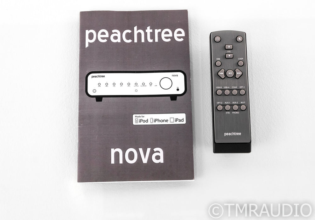Peachtree Nova 300 Stereo Integrated Amplifier; Gloss Ebony; Remote; MM Phono