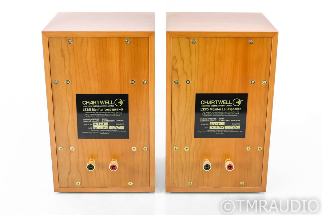 Graham Audio Chartwell LS3/5 Bookshelf Speakers; Cherry Pair; LS35