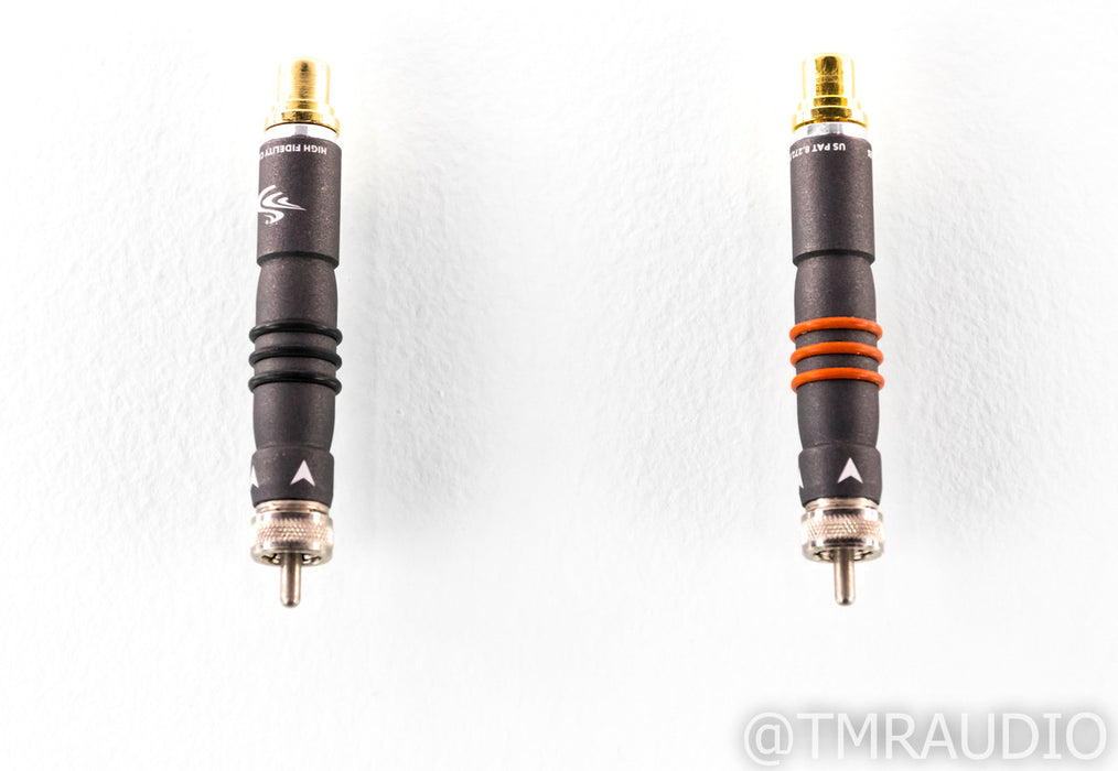 High Fidelity Cables Magnetic RCA Adapters; Source Pair
