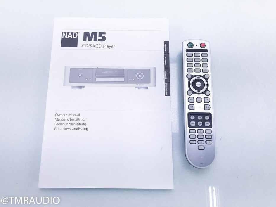 NAD M5 CD / SACD Player; Remote; Masters Series