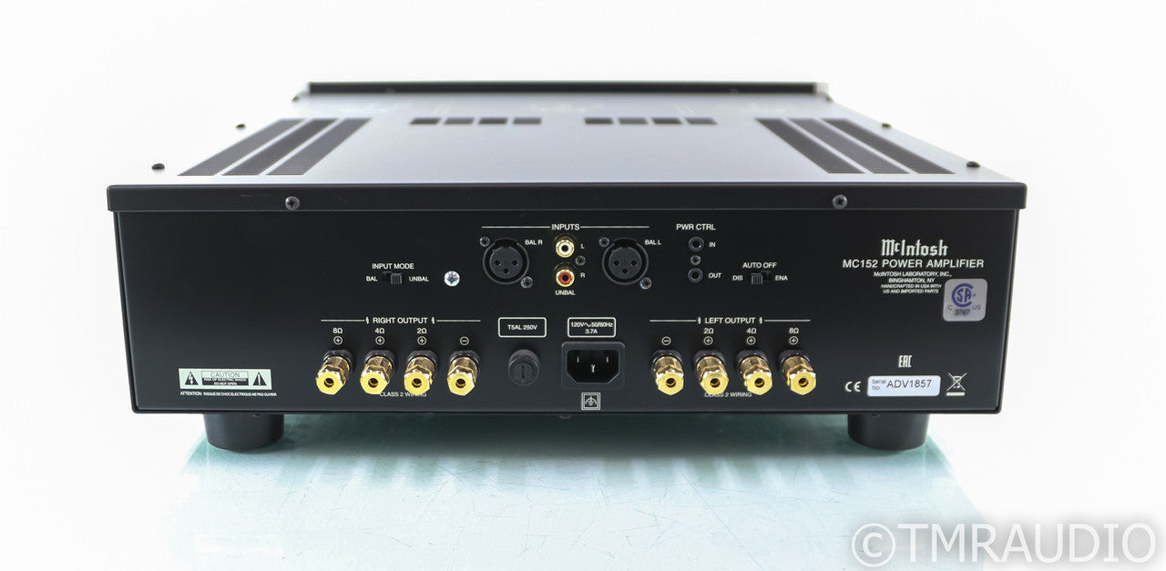 McIntosh MC152 Stereo Power Amplifier; MC-152