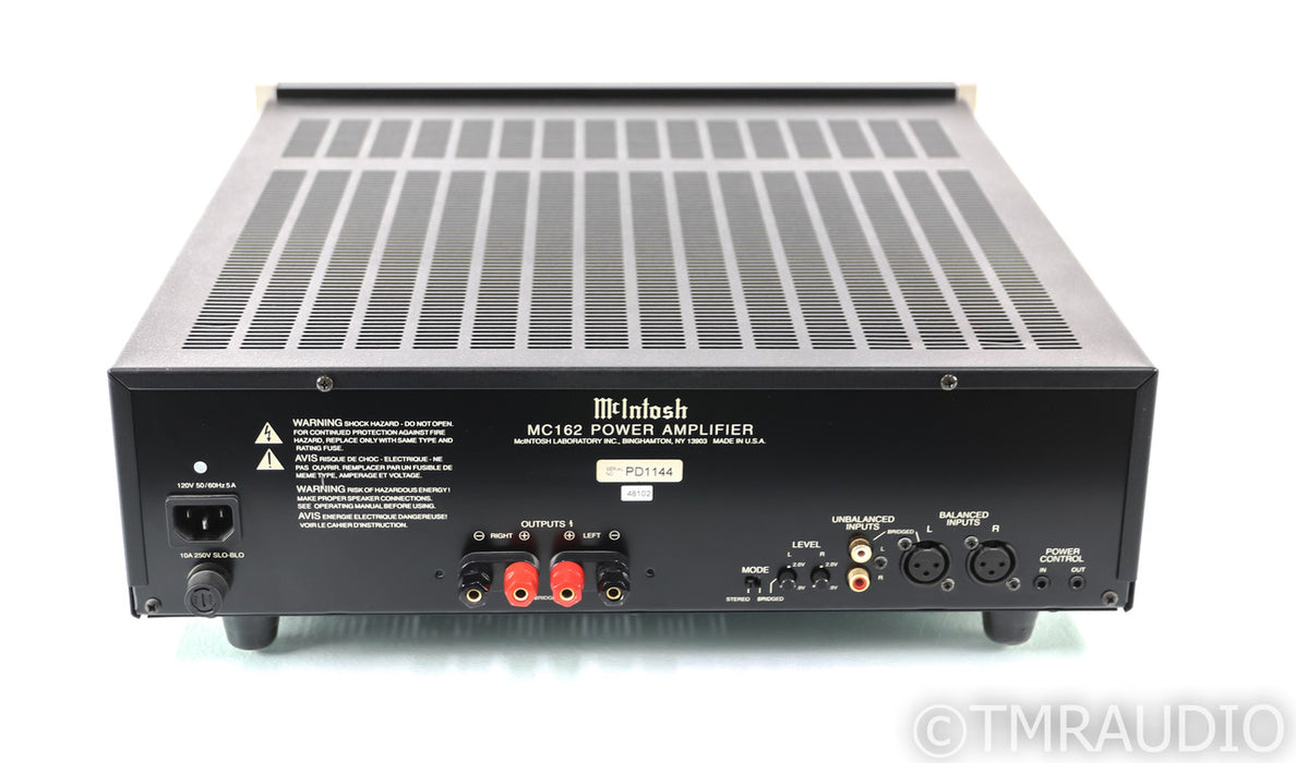 McIntosh MC162 Stereo Power Amplifier; MC-162