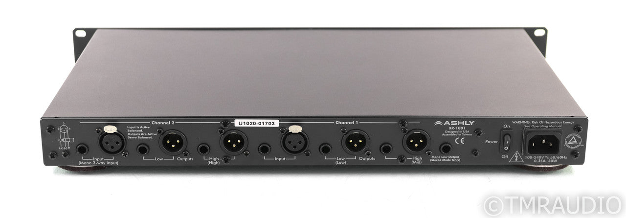 Ashly XR-1001 Stereo 2-Way / Mono 3-Way Crossover; XR1001