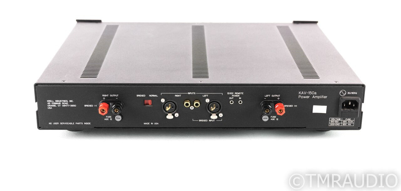 Krell KAV-150a Stereo Power Amplifier; KAV150A
