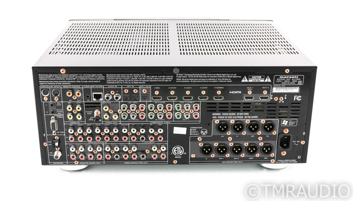 Marantz AV7005 7.2 Channel Home Theater Processor; AV-7005; MM Phono (No Remote)