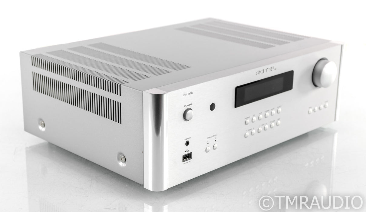 Rotel RA-1570 Stereo Integrated Amplifier; Silver; Remote; AS-IS (Relay Issues)