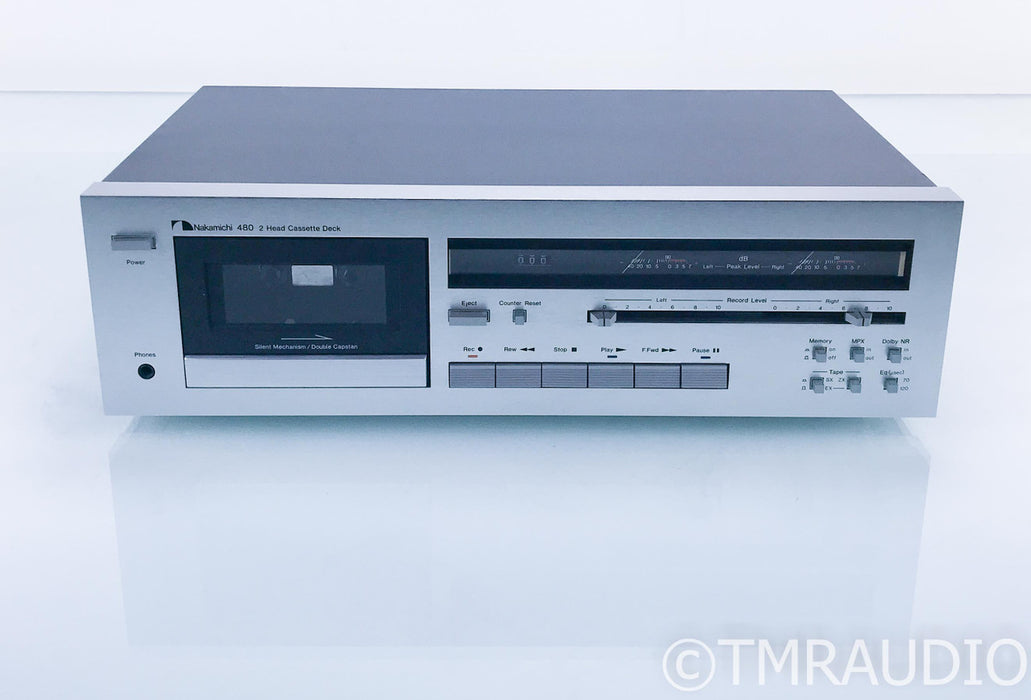 Nakamichi 480 2-Head Cassette Deck; Tape Recorder; AS-IS (Does Not Play Tapes)