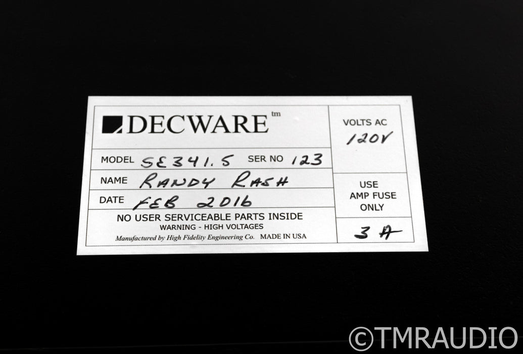 Decware Zen Triode SE34I.5 Stereo Tube Power Amplifier; Black