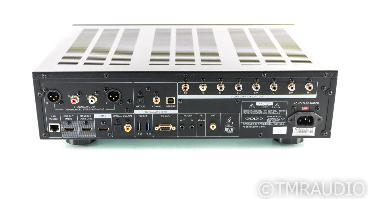 Oppo UDP-205 Universal Blu Ray Player; UDP205; 4K UHD; HDR; Remote