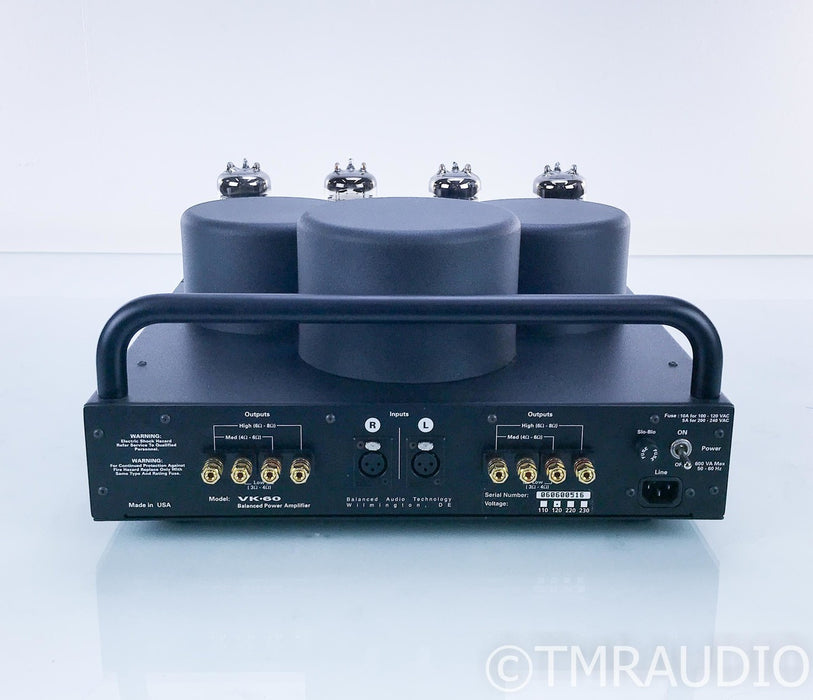 Balanced Audio Technology VK-60 Stereo Tube Power Amplifier; VK60
