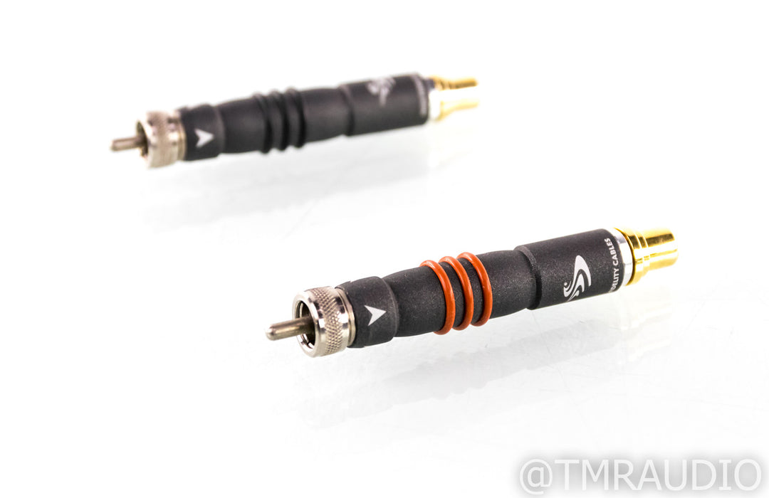 High Fidelity Cables Magnetic RCA Adapters; Source Pair