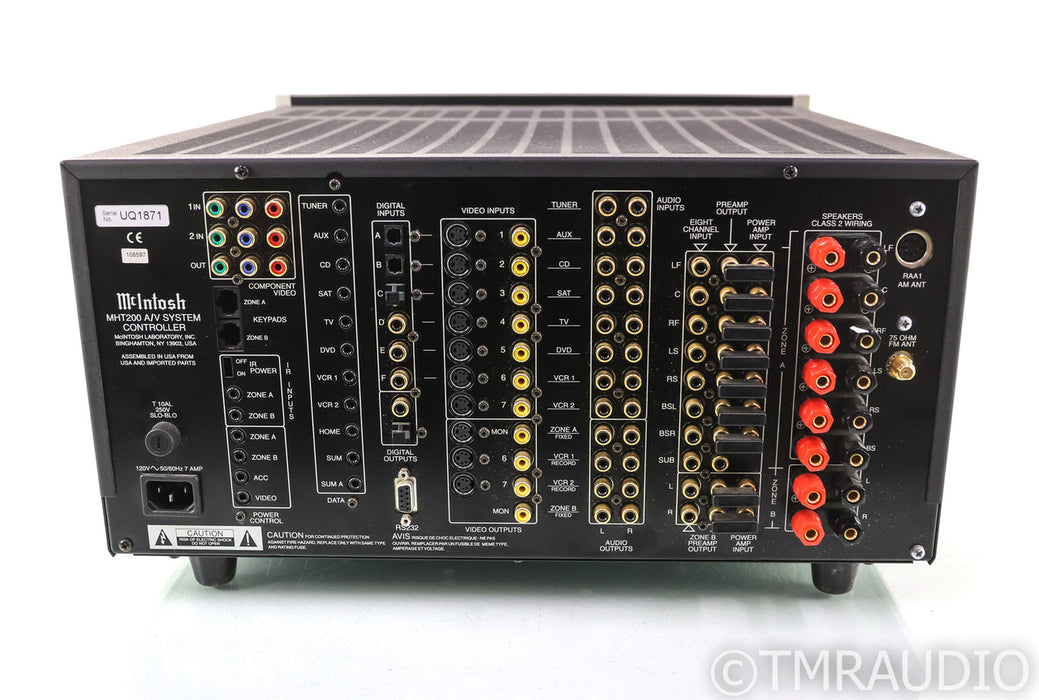 McIntosh MHT200 8.1 Channel Home Theater Receiver; MHT-200; Remote