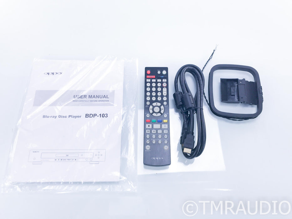 Oppo BDP-103 Universal 3D 4K Blu-Ray Player; BDP103; Remote
