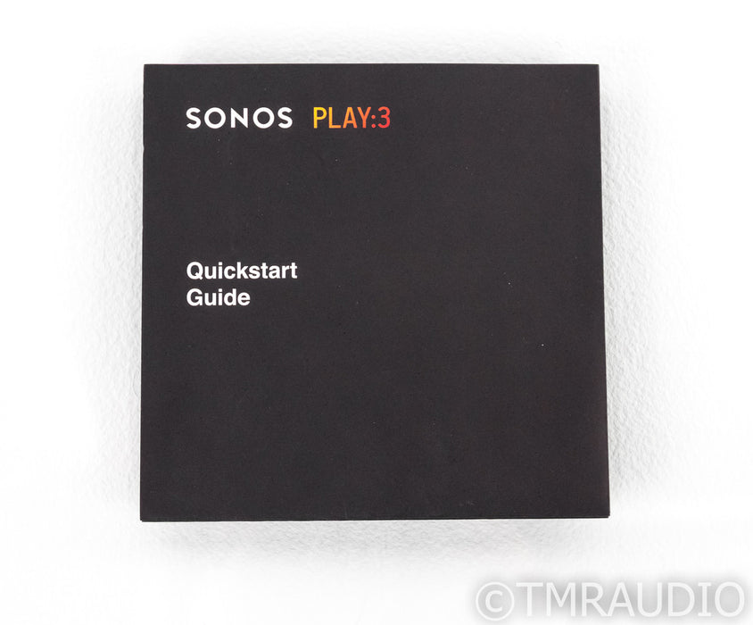 Sonos Play:3 Wireless Network Speaker; Black