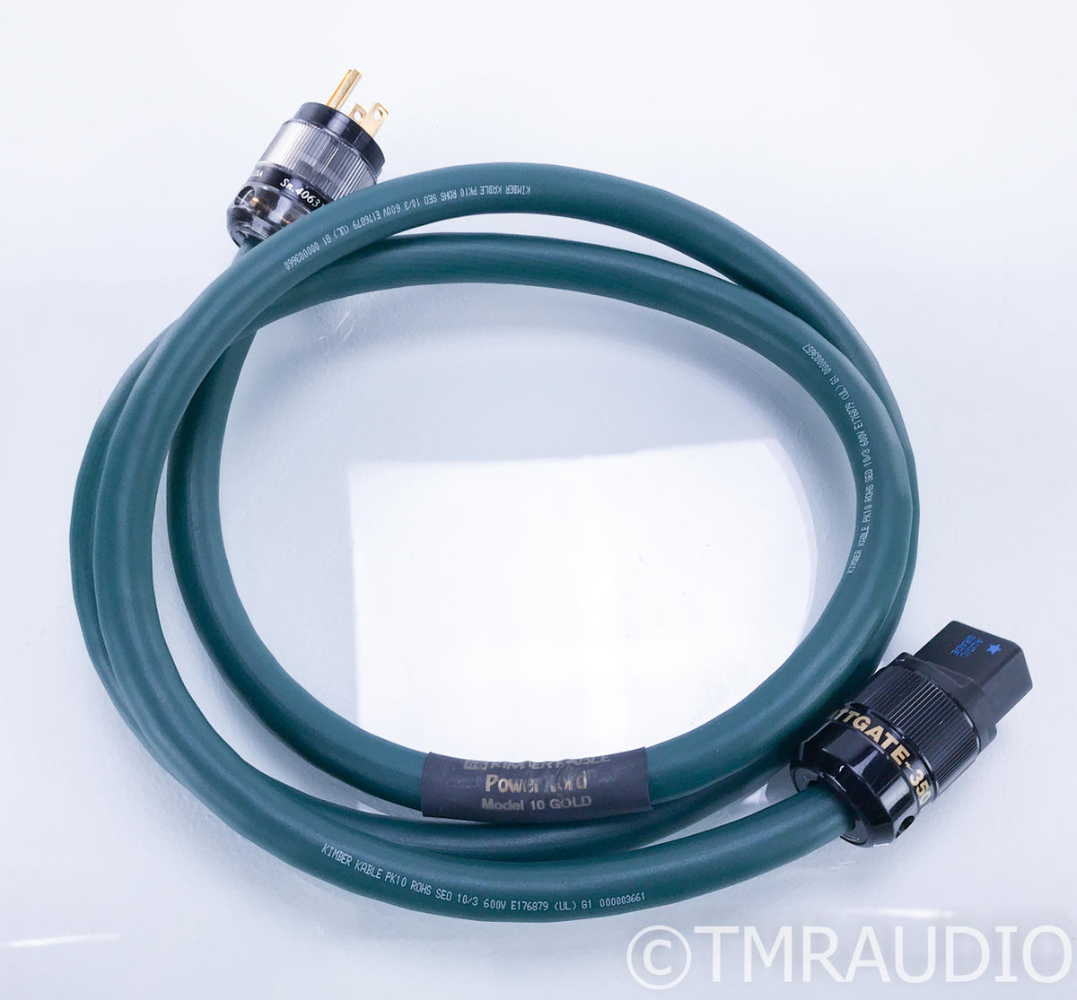 Kimber Kable PowerKord Model 10 Gold Power Cable; 6ft AC Cord 