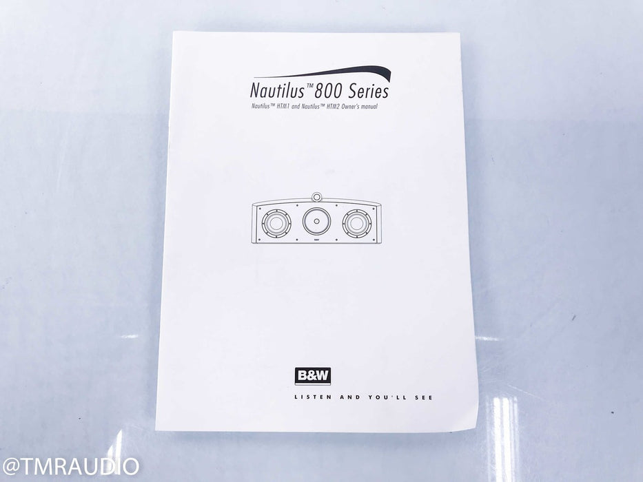 B&W Nautilus HTM1 Center Channel Speaker
