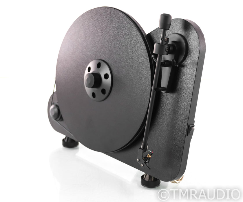 Pro-Ject VT-E R Vertical Belt Drive Turntable; VTE; Ortofon OM-5E MM Cartridge