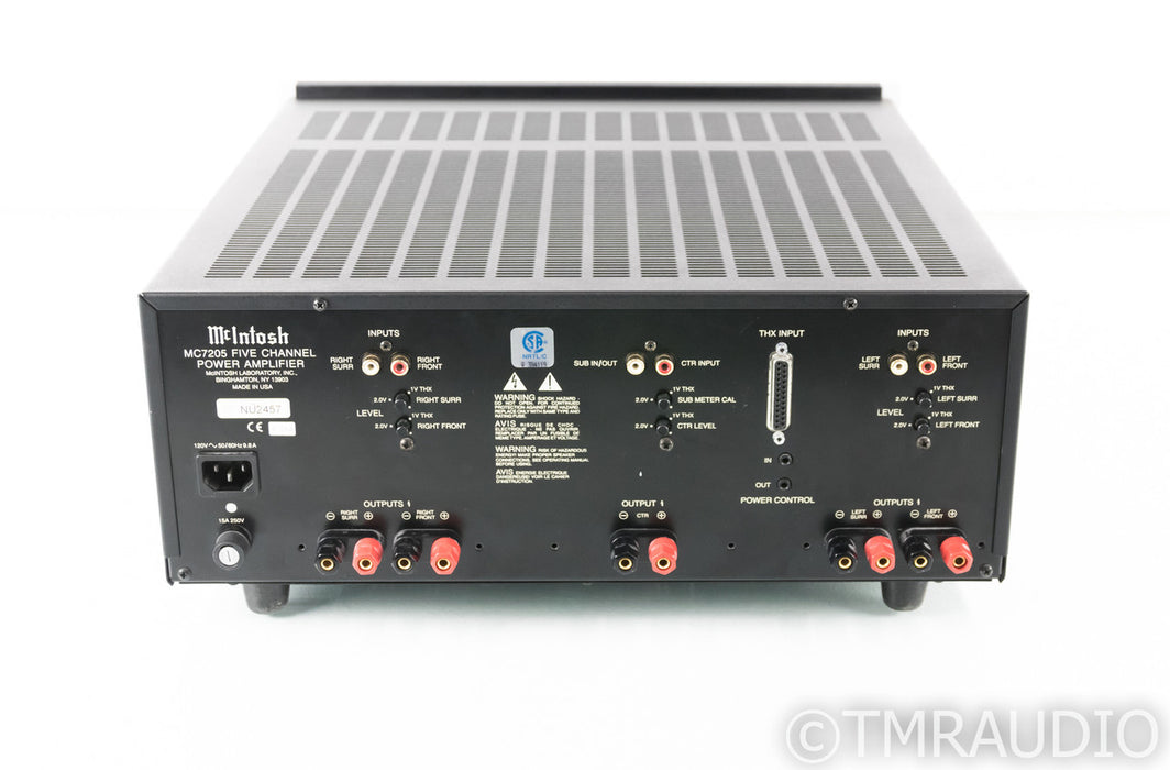 McIntosh MC7205 5 Channel Power Amplifier; MC-7205 (2 Bad Meters)