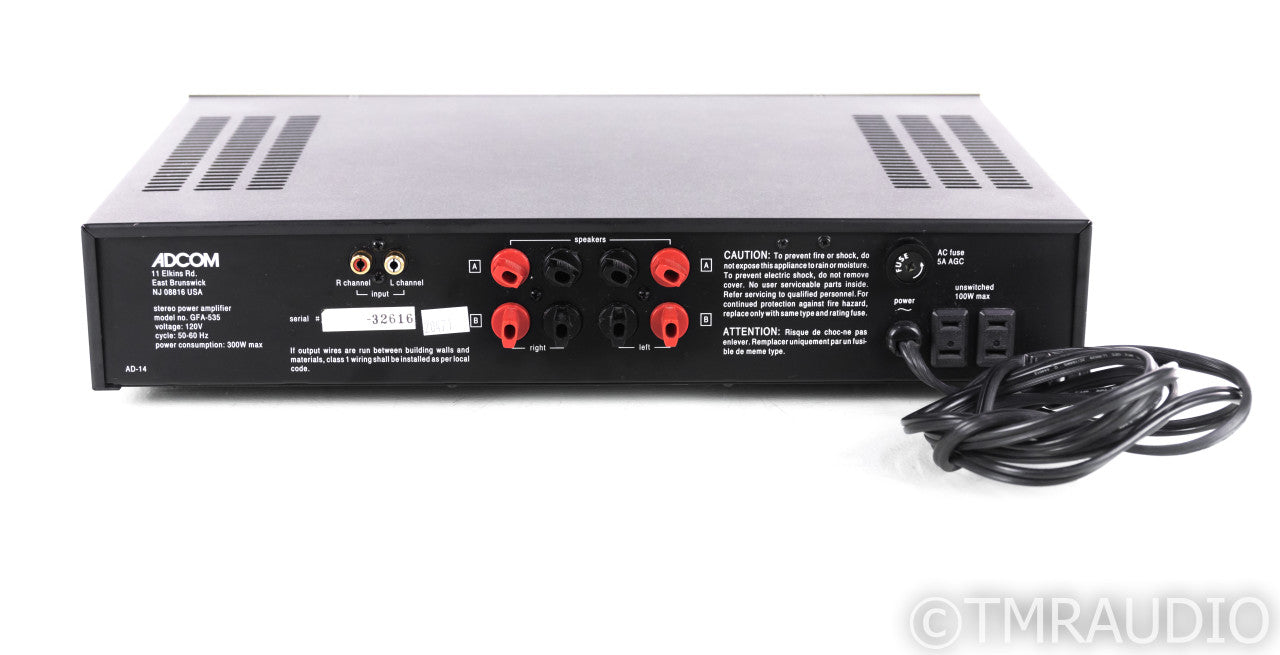Adcom GFA-535 Stereo Power Amplifier; GFA535