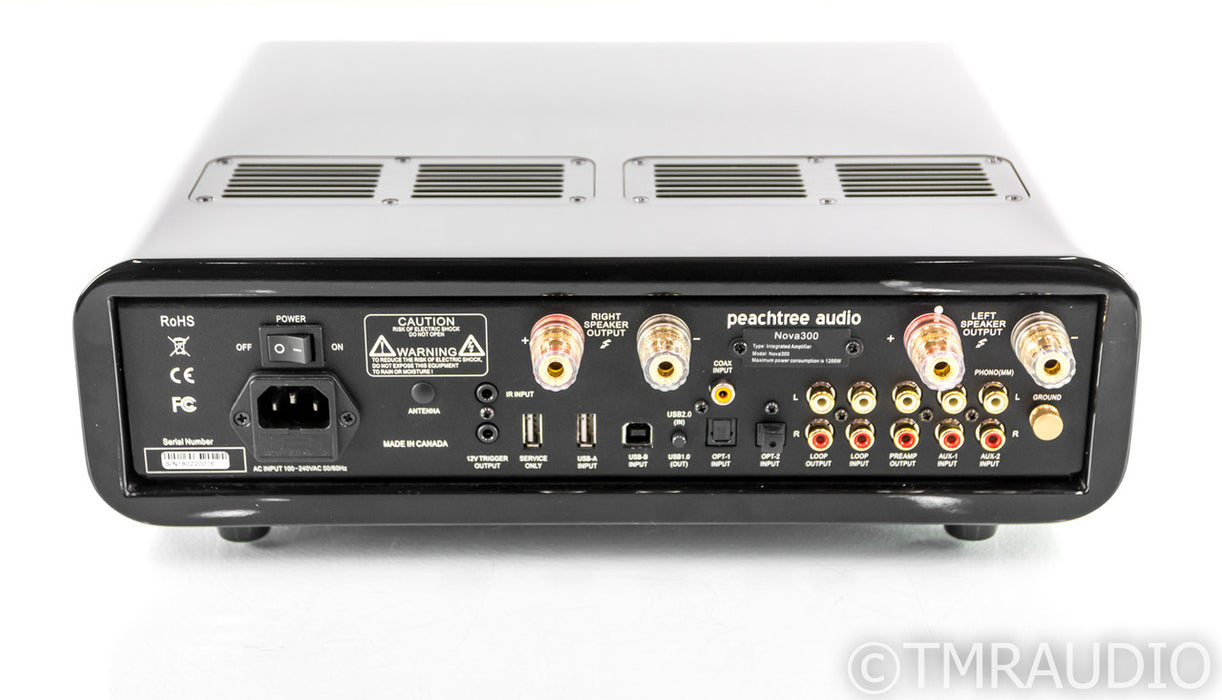 Peachtree Audio Nova 300 Stereo Integrated Amplifier / DAC; Piano Black; Nova300