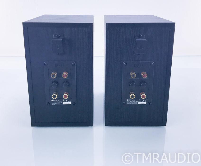 KEF Q100 Bookshelf Speakers; Black Pair; Q-100