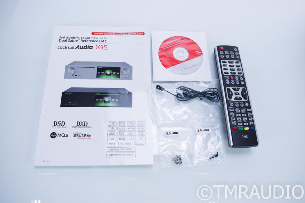 Cocktail Audio CA-X45 Network Streamer / Server; CD Ripper; CAX45; Remote