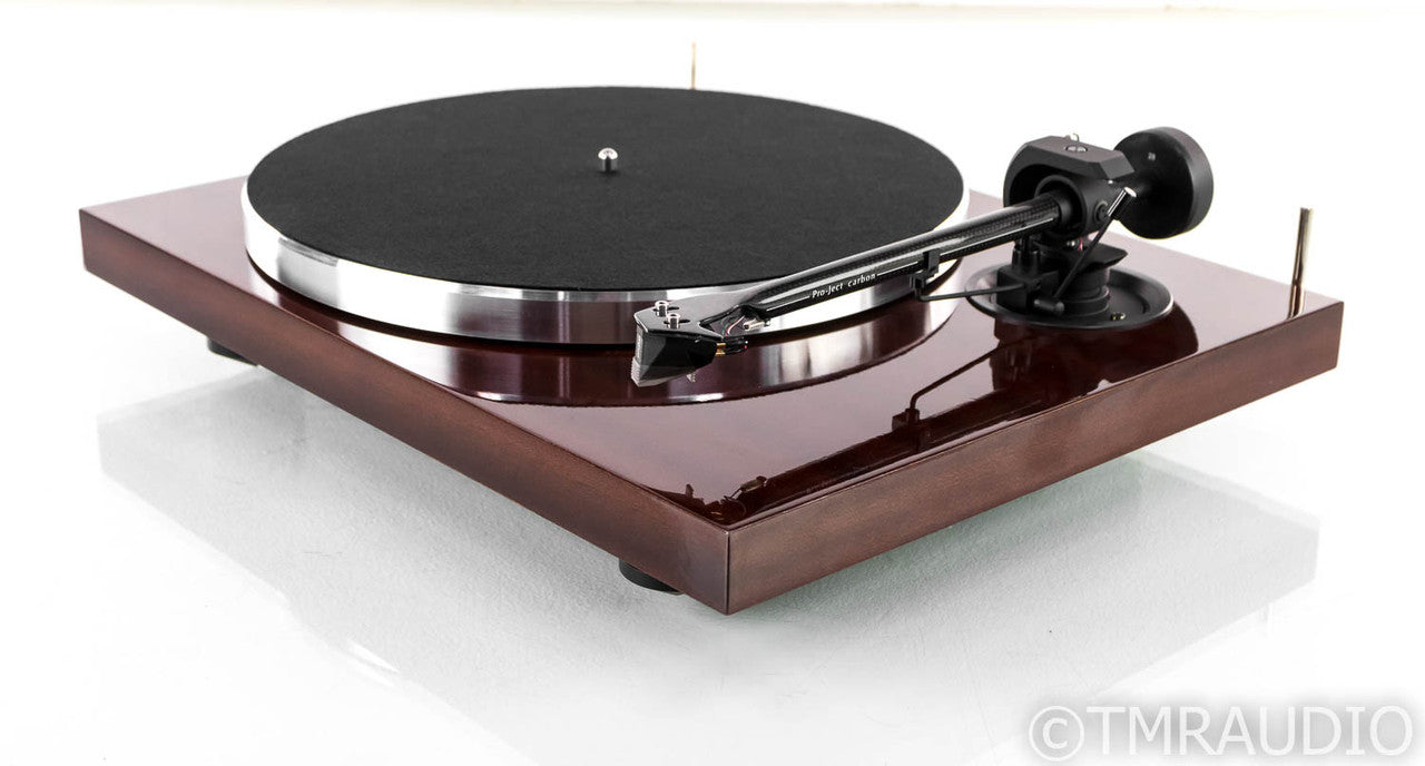 Pro-Ject 1Xpression Carbon Classic Turntable; Mahogany; Ortofon 2M Silver (Demo)
