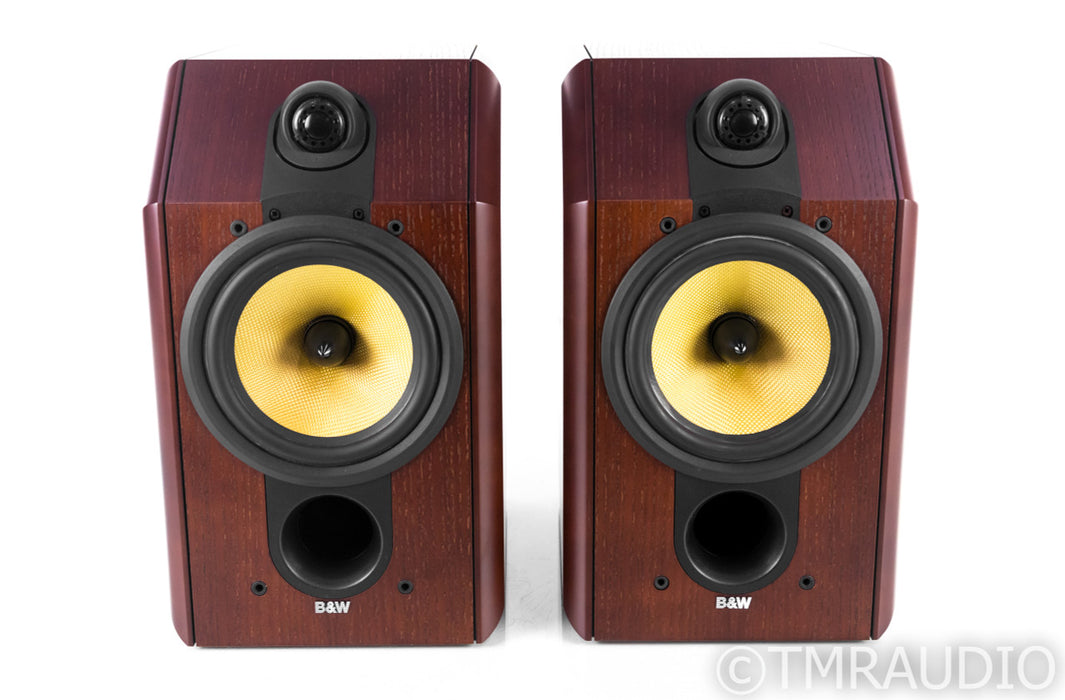 B&W CDM1SE Bookshelf Speakers; Red Ash Pair; CDM-1SE