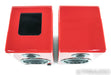 AktiMate Mini Powered Bookshelf Speakers; Red Pair; iPod Dock; Remote