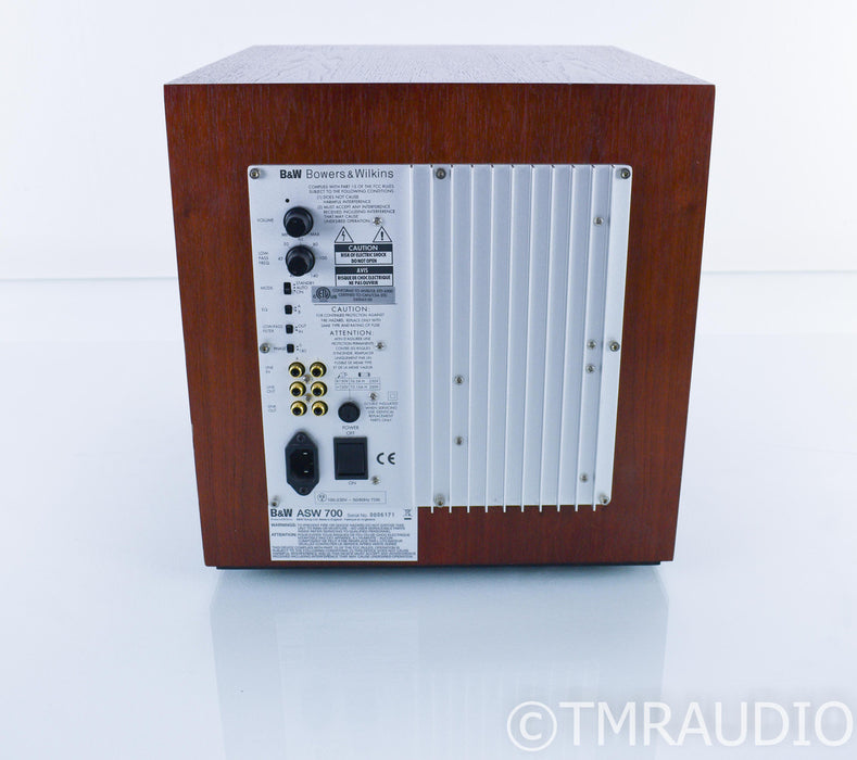 B&W ASW 700 Powered 10" Subwoofer; ASW700; Rosewood