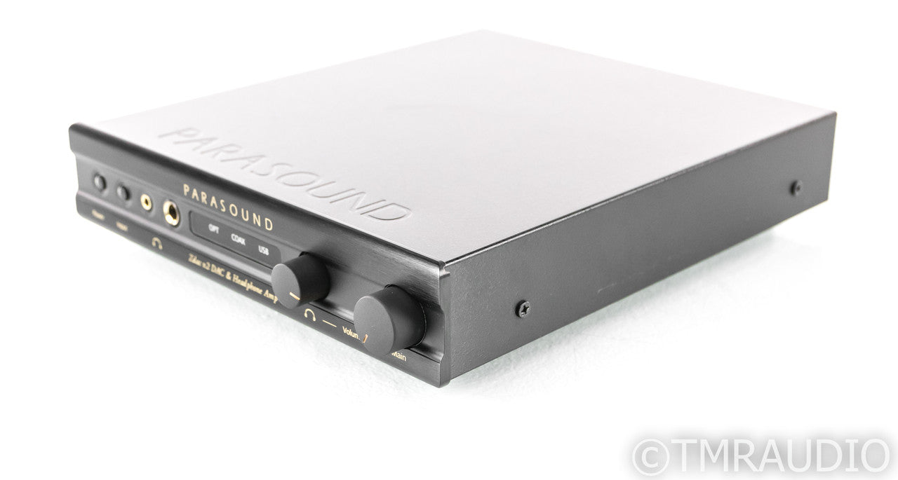 Parasound Zdac v.2 DAC / Headphone Amplifier; D/A Converter, Black