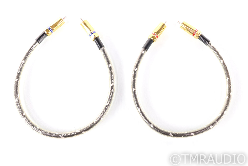 Wireworld Eclipse RCA Cables; 0.5m Pair Interconnects