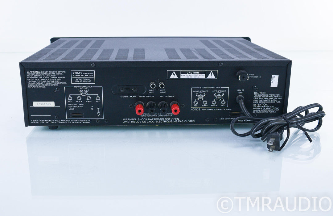 Carver TFM-35 Stereo Power Amplifier; TFM35 (1/5)