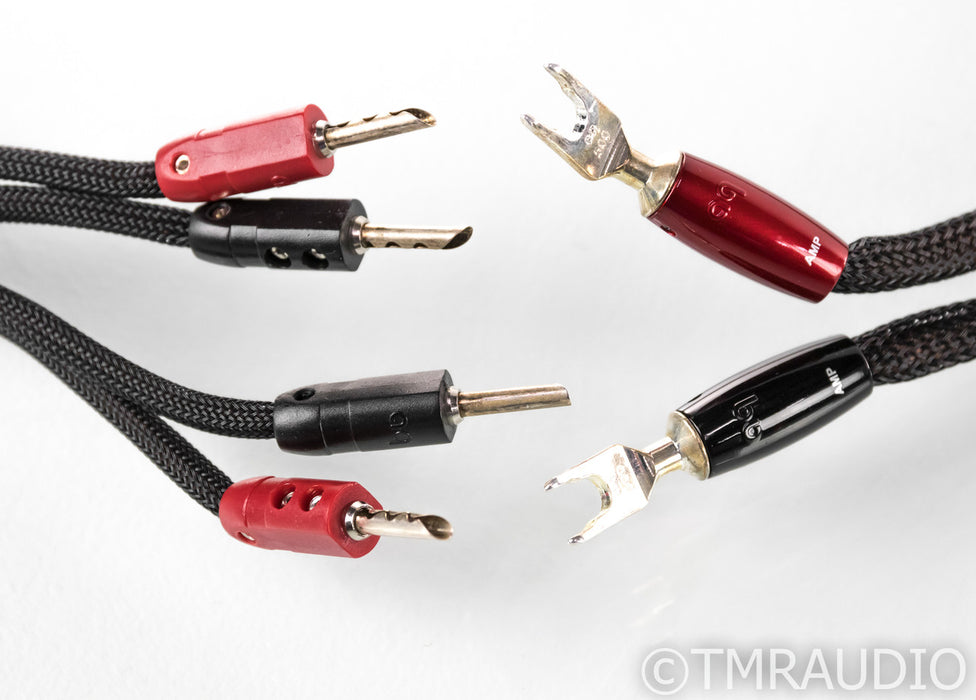 Audioquest Oak Biwire Speaker Cables; 8ft Pair; 72v DBS