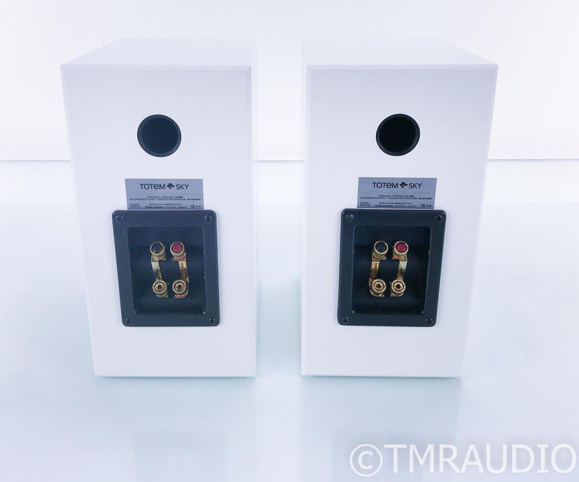 Totem Sky Bookshelf Speakers; Satin White Pair