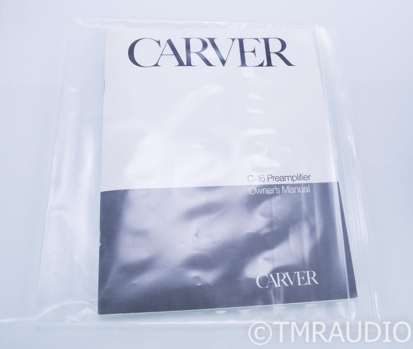 Carver C-16 Stereo Sonic Holography Preamplifier; C16