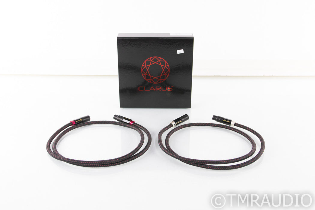 Clarus Cable Crimson CCB-015D XLR Cables; 1.5m Pair Balanced Interconnects
