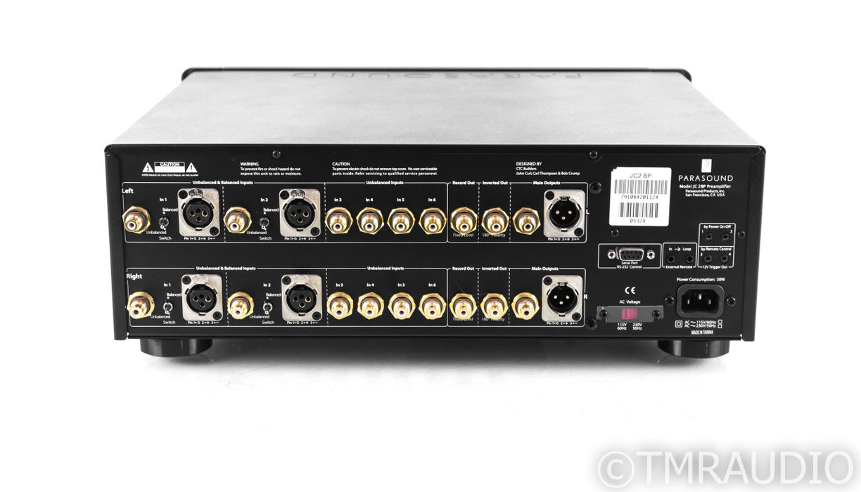 Parasound Halo JC 2 BP Stereo Preamplifier; JC-2; Remote