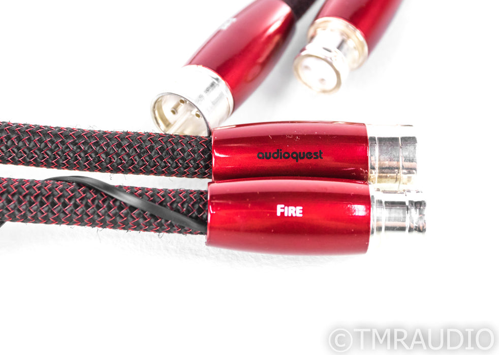AudioQuest Fire XLR Cables; 1m Pair Balanced Interconnects