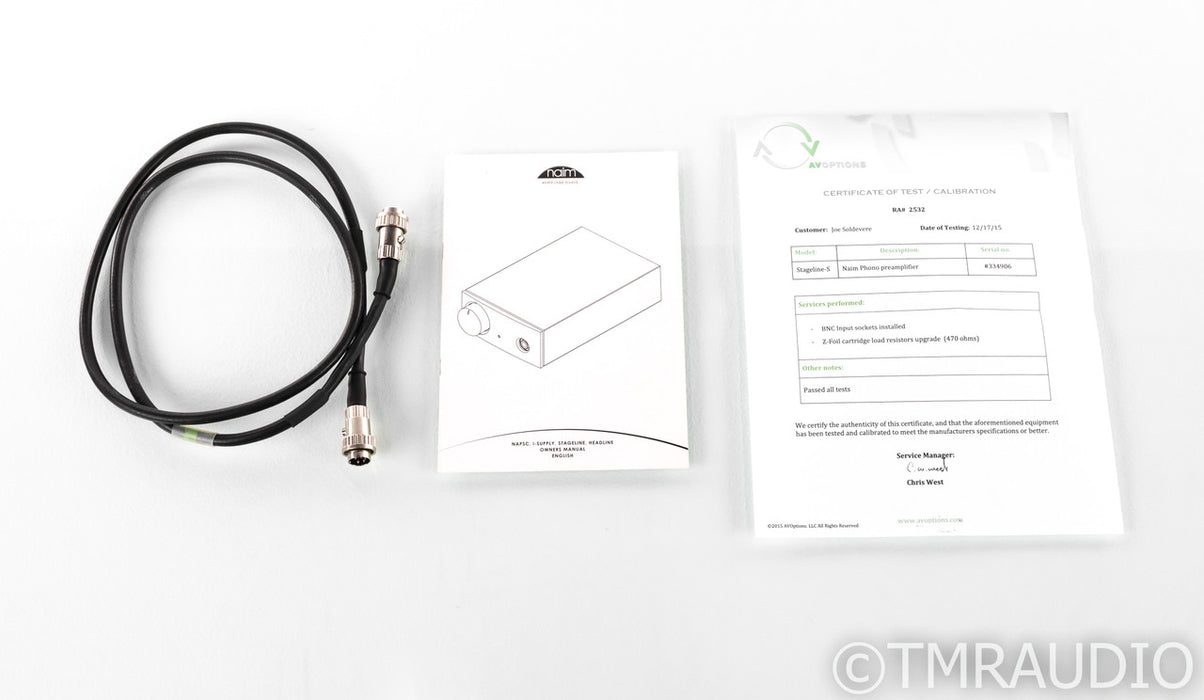 Naim Stageline-S MC Phono Preamplifier; Upgraded; Mods; 470 Ohm Loading