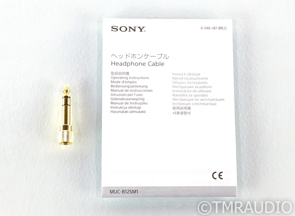 Sony MUC-B12SM1 3.5mm Headphone Cable; 4ft; Kimber Kable; For Sony MDR-Z7
