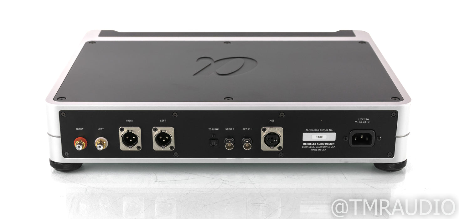 Berkeley Audio Design Alpha Reference Series 1 DAC; D/A Converter; Remote