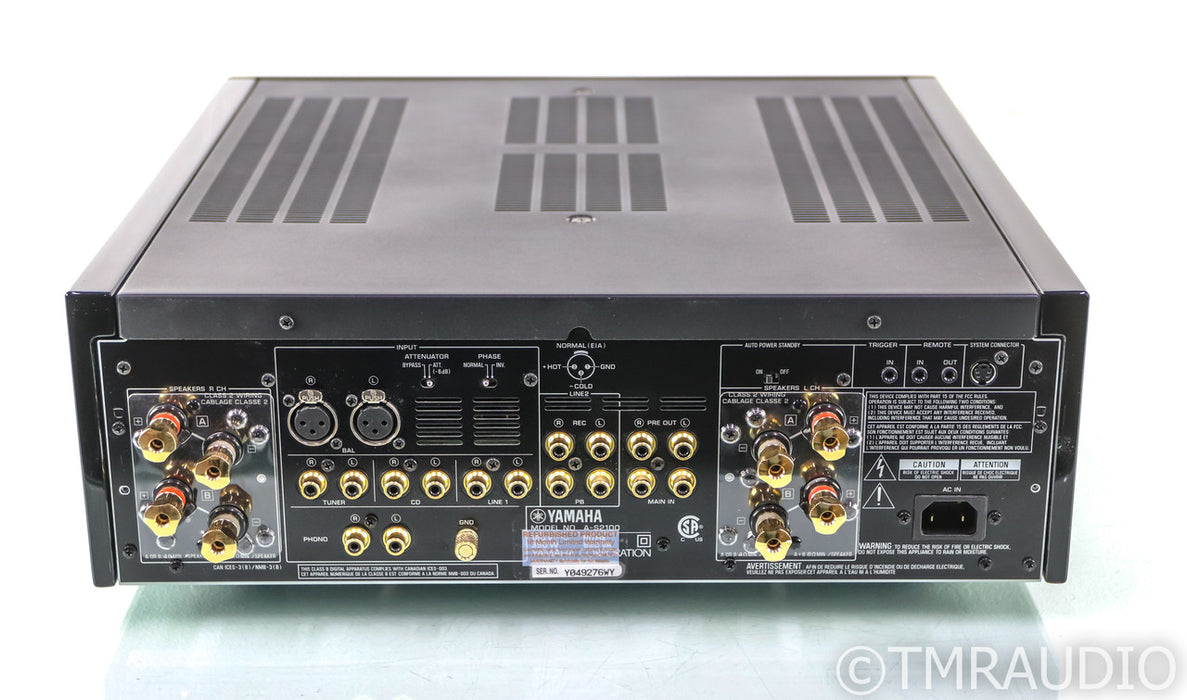 Yamaha A-S2100 Stereo Integrated Amplifier; AS2100; MM / MC Phono; Remote; Refurbished