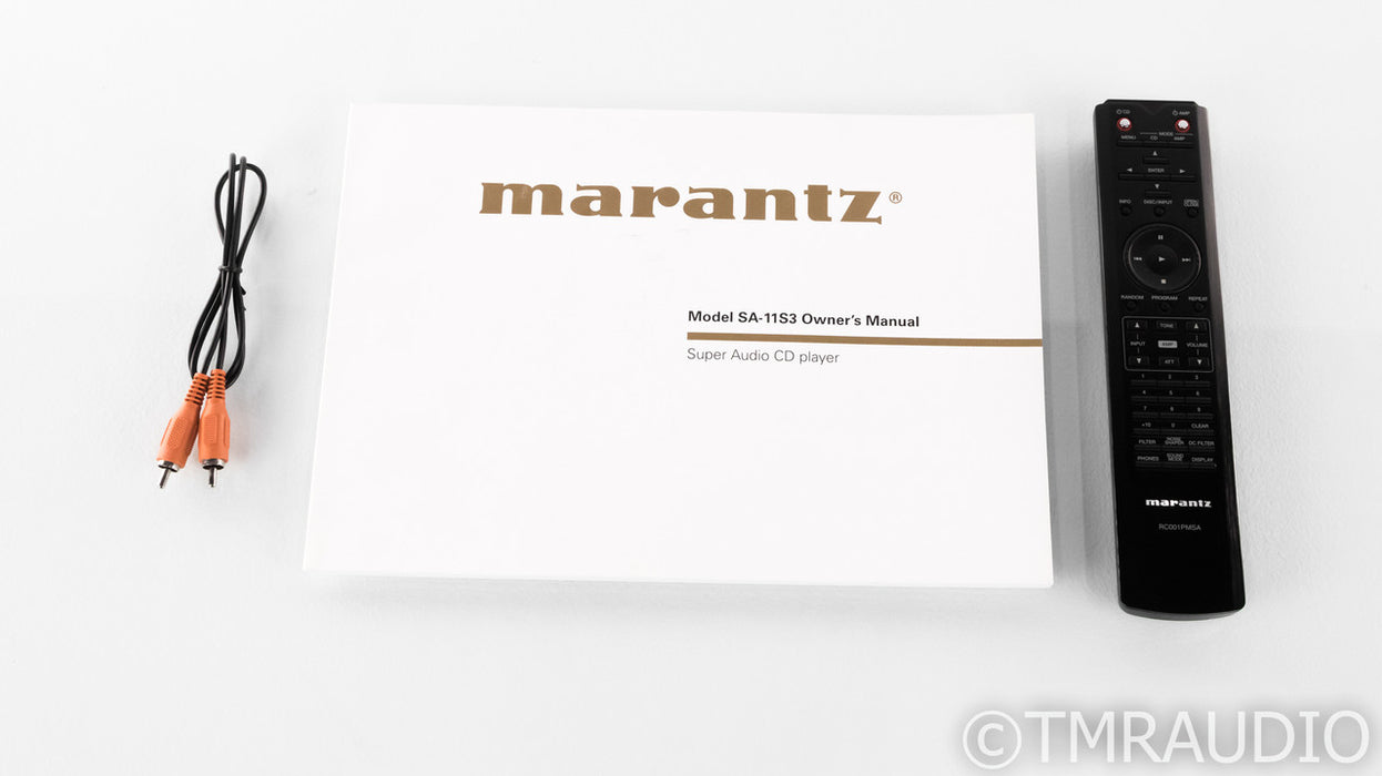 Marantz SA-11S3 SACD / CD Player; SA11S3; Remote